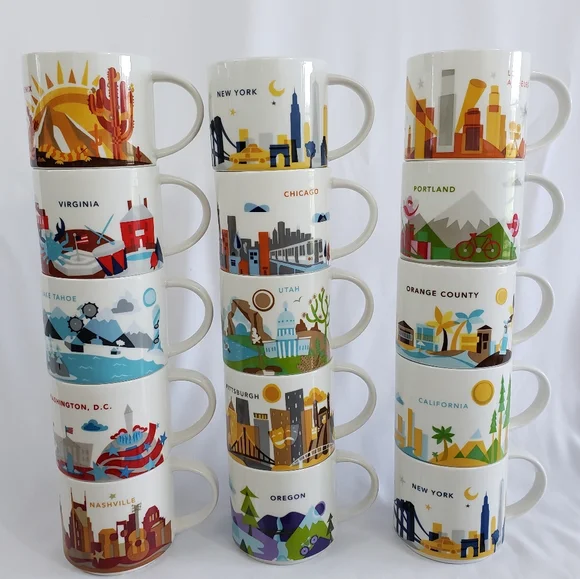 Starbucks You Are Here collection - see sizes for availability! - Picture 3 of 8